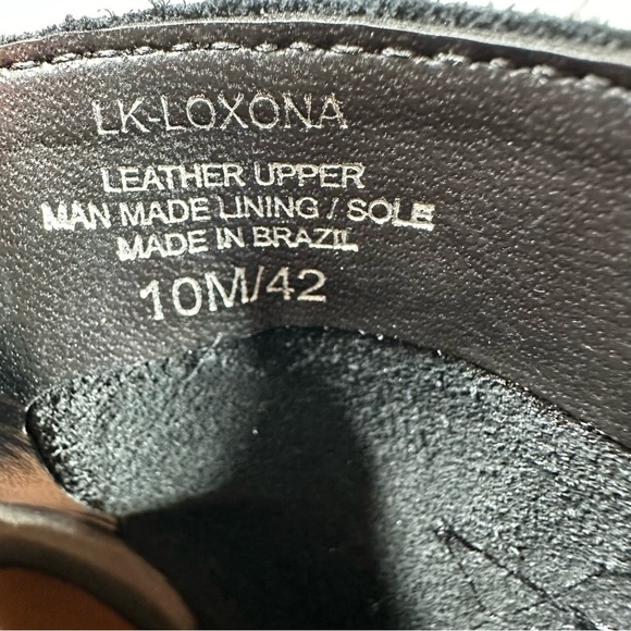 NEW Lucky Brand Loxona Black Leather Block Heel Ankle Boots #1033 - Picture 3 of 13